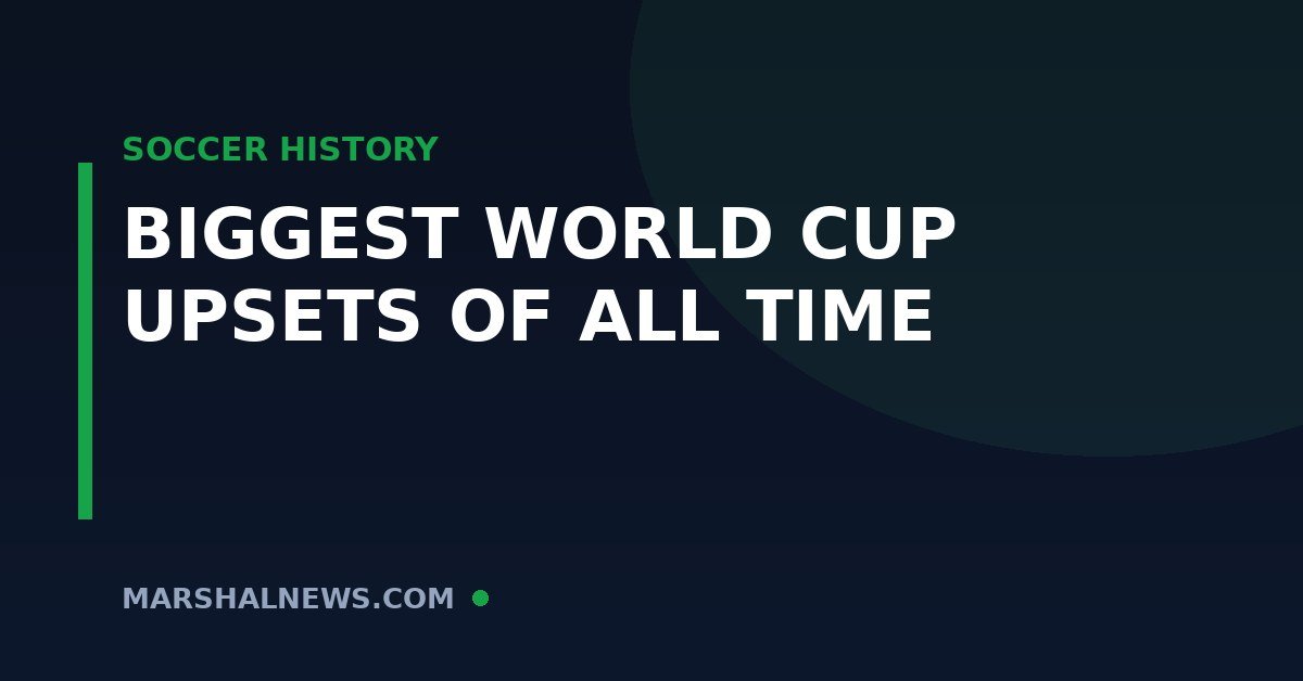 The Biggest World Cup Upsets in History: Shocks That Defined the Tournament