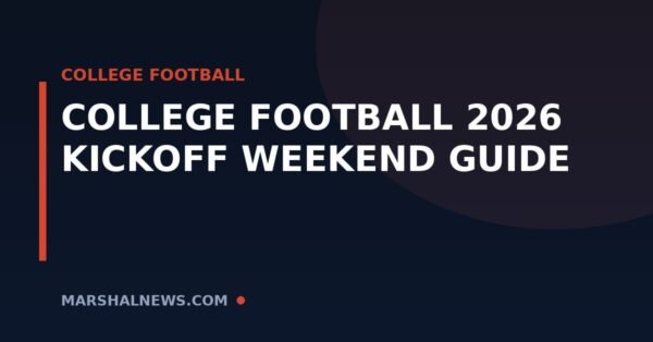 College Football 2026 Kickoff: Week 0 & Week 1 Schedule + How to Watch