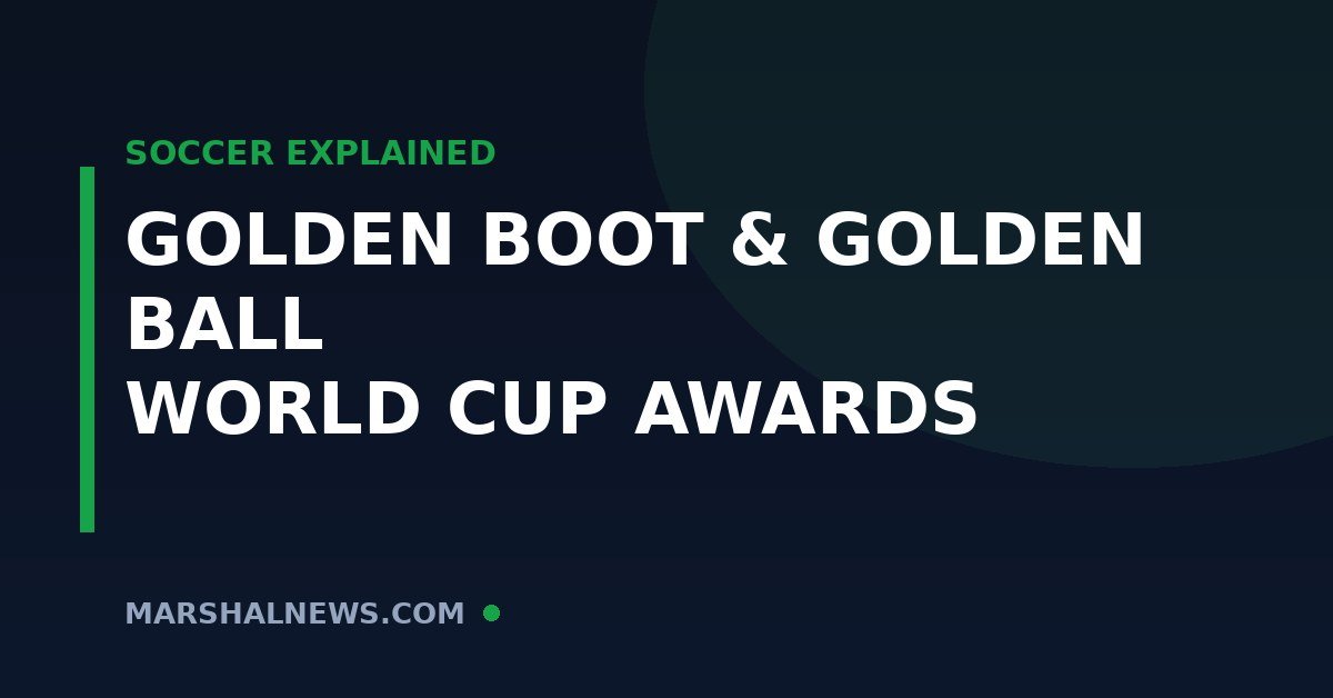 Golden Boot, Golden Ball & Golden Glove: Every World Cup Award Explained