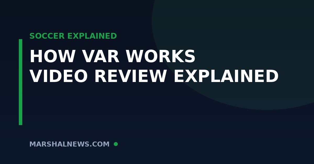 How Does VAR Work in Soccer? Video Review, Explained Simply