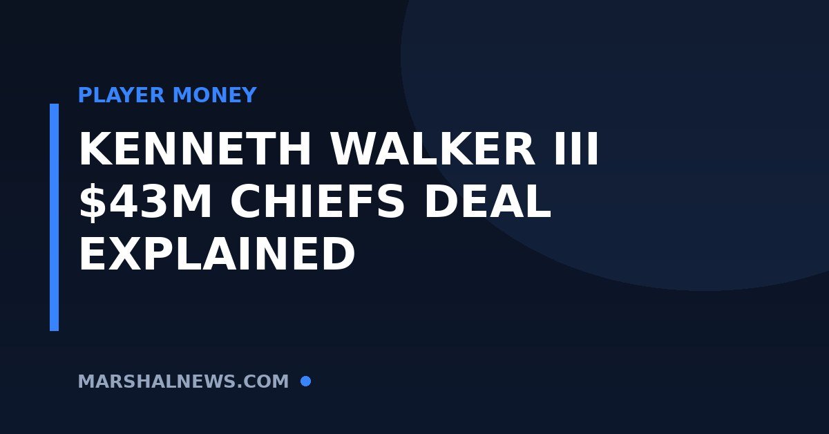 Kenneth Walker III to the Chiefs: Full Contract Breakdown