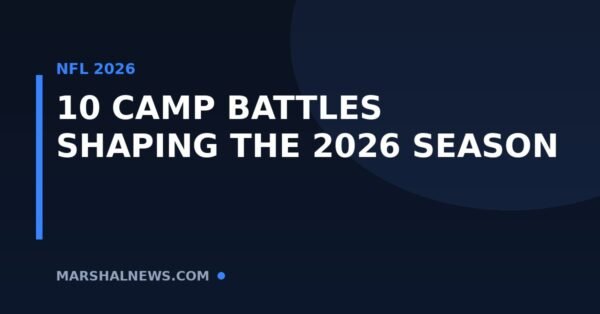 10 NFL Training Camp Position Battles That Will Shape the 2026 Season