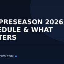 NFL Preseason 2026: The Full Exhibition Schedule and What Actually Matters