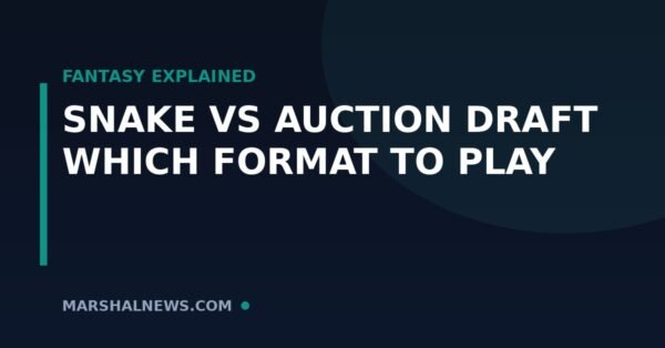 Snake Draft vs Auction Draft: Which Fantasy Format Should You Play?