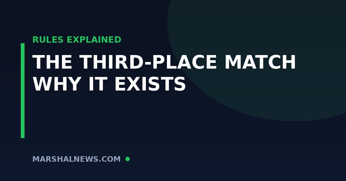 Why Does the World Cup Have a Third-Place Match? History & Format